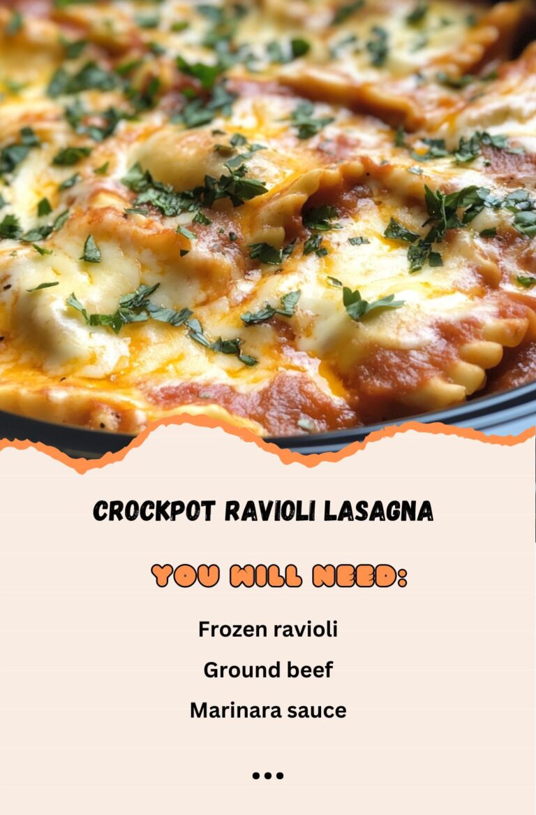 Crockpot Ravioli Lasagna